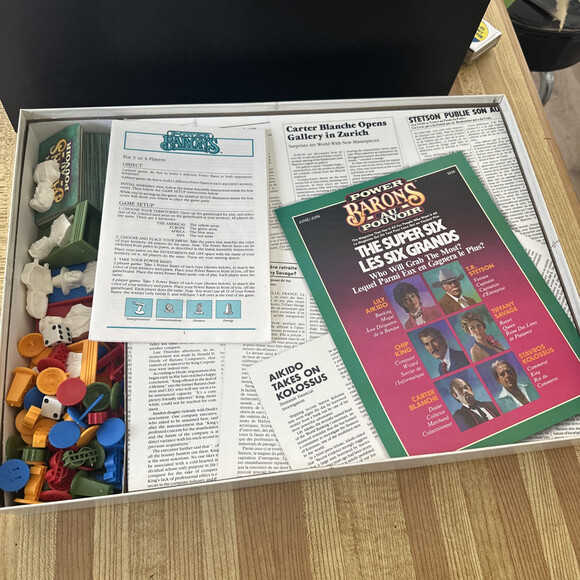 1986 Power Barons Game by Milton Bradley Complete - Picture 13 of 15